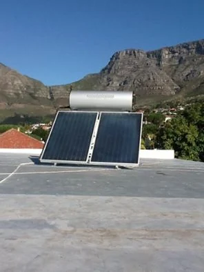Solar water heater installation